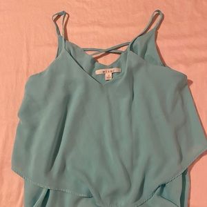 Turquoise tank from Francesca’s! Worn once!